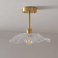 thumbnail image 6 of FSLiving RV Hardwired Glass Wall Light with 12V Retro RV Decorative Light RV Ceiling Light Dome Shape Fixtures Ceiling Mount RV Wall Light, E26 E27 Industrial Semi Flush Mount for RV Camper,Copper, 6 of 6