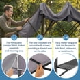 thumbnail image 6 of Zimtown 12.5' x 3.3' Grill Gazebo All-Weather Steel Construction w/ 2 Tiered,Extra Adjustable Shadow for Patio, Backyard, BBQ, 6 of 10