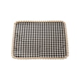 COM1950s Checkered Placemat， Woven Table Mat with Delicate Edging for ...