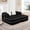Black-77.2", variant on 106" Cloud Boneless Sectional Couch with L-Shape Chaise, Upholstered Teddy Couch with Deep Seat, No Assembly Required, Compressed Sofa for Living Room, Black