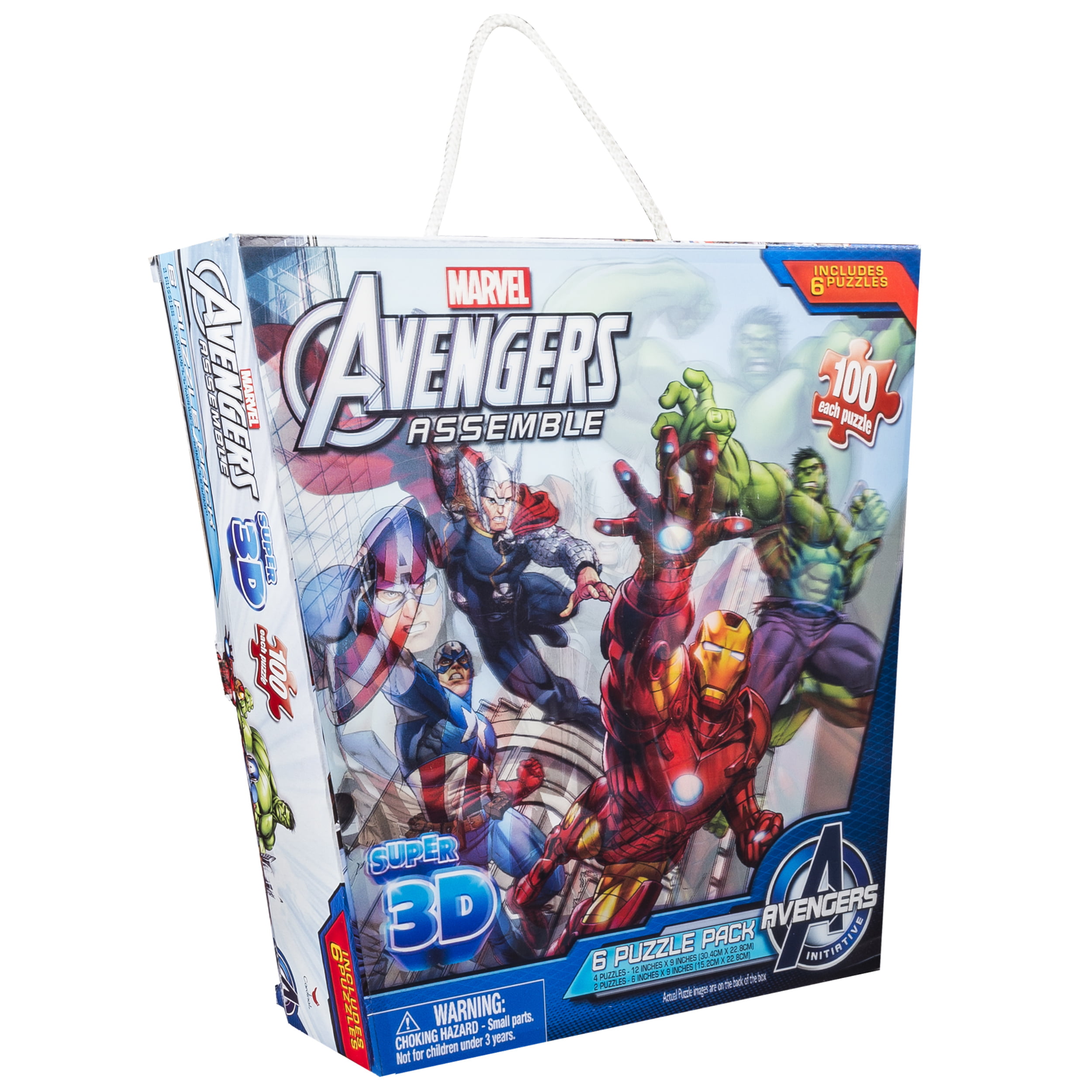 New Spin Master Games Avengers 3D Children's Puzzle Panorama Tin 