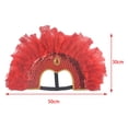 thumbnail image 3 of Jefe indio jinwen Tocado de jefe indio Sombrero para Burlesque Dress up Rojo, 3 of 8