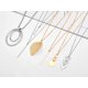 thumbnail image 4 of 12 piezas de collar largo con colgante para mujer, barra de oro, plumas, triángulo, hoja, cerradura, borla Y collar, conjunto de joyería para niñas JM JM, 4 of 5