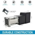 thumbnail image 2 of Electric French Fry Cutter, Stainless Steel Potato Cutter with 1/2-Inch Blade & 3/8-Inch Blade Perfect for Potatoes Carrots Cucumbers, 2 of 5