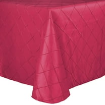 Ultimate Textile (5 Pack) Embroidered Pintuck Taffeta 54 x 96-Inch Oval Tablecloth Watermelon