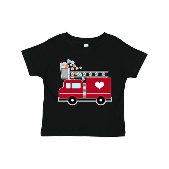 Inktastic Easter Red Firetruck with Pink Hearts Boys or Girls Toddler T-Shirt