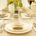 thumbnail image 6 of Lush Decor Farmhouse Ticking Stripe Yarn Dyed Placemat Neutral 4-Pack, 14" x 19", 6 of 11