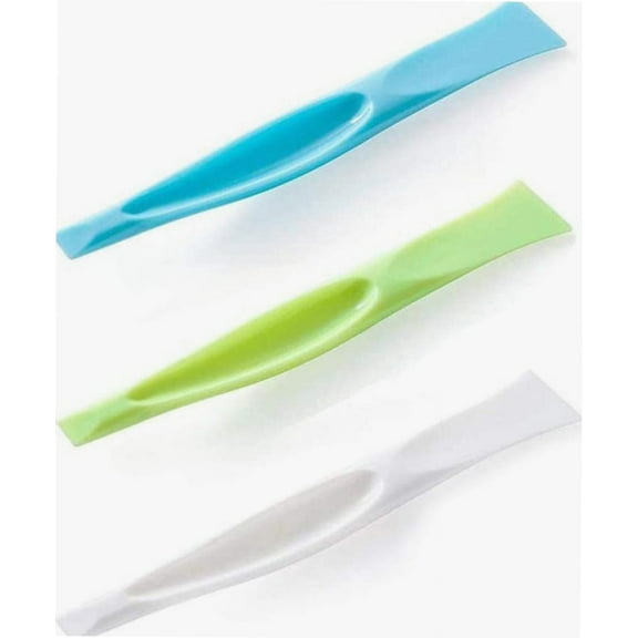 Cleaning Scraper Tool Kitchen Plastic Scraper Multipurpose Stiff Grill Scraper Scratch Free Cleaning Tool Can Opener Sticker Scraper Label Remover Gum Scraper Bottle Opener – 3 PCS