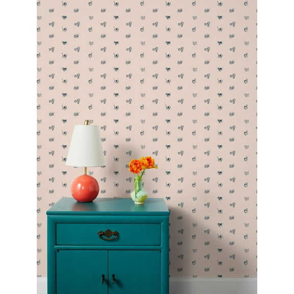 Pull Toys Removable Vinyl Wallpaper By Fisher-Price - Peach