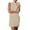 Khaki, variant on Women Dress Summer Sleeveless Neck Dress Casual A-Line Tank Dress Solid Color Pockets Female Simple Bohemian Vacation Travel Leisure Sundress