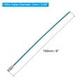 thumbnail image 2 of Unique Bargains 6 Inch Wire Keychain Cable Stainless Steel Key Ring Loop, Sky Blue 4 Pack, 2 of 6