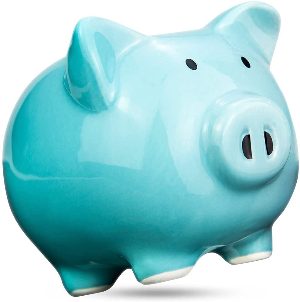 Piggy Bank Ceramic Coin Money Saving Box Cash Storage Kids Gift Keepsake  ！ 