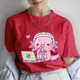 thumbnail image 4 of Ropa de mujer dibujos animados lindo Axolotl ama fideos instantáneos camisetas de Anime camisetas casuales de moda camisetas Vintage de verano para mujer, 4 of 4