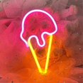 thumbnail image 1 of Ice Cream Neon Signs LED Neon Light Signs Ice Cream Neon Light Sign, Battery or USB Powered Neon Decorative Wall Night Light for Home, Kids Birthday P, 1 of 4