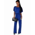 thumbnail image 2 of Womens Jumpsuit Casual Wide Legs Ladies Evening Party Long Playsuit-2025, 2 of 5