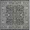 thumbnail image 2 of JONATHAN Y SANTA MONICA 5' Square Area Rug, Palazzo Vine and Border Textured Weave - Black/Gray, SMB103C-5SQ, 2 of 8