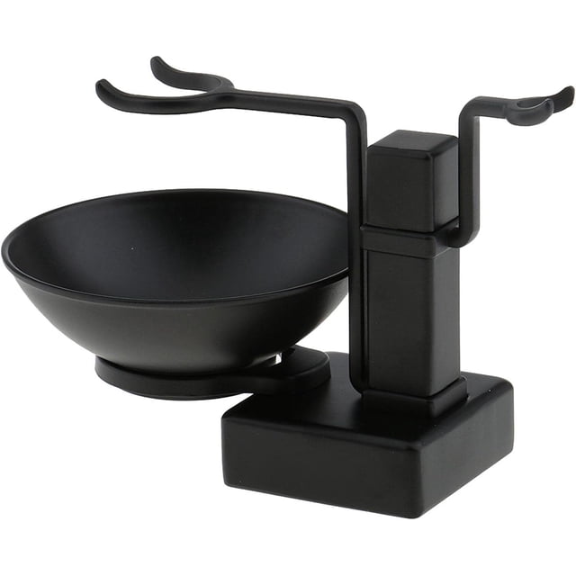 Ensemble de Support de Bol de Rasoir en Alliage pour Hommes, Porte-Gobelet, Noir