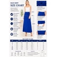 thumbnail image 7 of Women's Casual Foldable Waist Comfy Loose Fit Solid Maxi Skirt S-3XL, 7 of 7