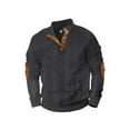 thumbnail image 1 of pstuiky camisas de manga larga para hombre, Camisa holgada de manga larga con cuello alto para hombre Tops casuales para hombres m, 1 of 4