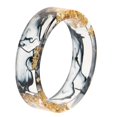 thumbnail image 1 of Creative Resin Ring Chunky Trendy Ring Transparent Stacking Ring Aesthetic Ring, 1 of 4