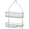 thumbnail image 2 of Simple Houseware Large Hanging Shower Head Caddy Bathroom Organizer, Stainless Steel, 2 of 4