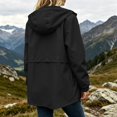 thumbnail image 5 of Windbreaker Jacket Women Spring Fall Long Sleeve Casual Windproof Waterproof Zip Up Hooded Hiking Jackets with Pockets, 5 of 6