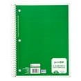 Pen + Gear Spiral Notebook, College Ruled, 5 Subject, 180 Pages, 8" x 10.5", Color Choice Will