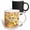 Multicolor, variant on 3drose, Stripes N Dots Fall Floral, 11oz Two-tone Yellow Mug