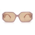 thumbnail image 3 of Retro Octagonal Dimensional Plastic Thick Temple Fashion Sunglasses Black - Brown, 3 of 8