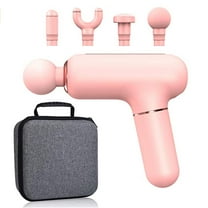 Mofitec Massage Gun Portable Body Muscle Massager Deep Tissue Percussion Massage Gun for Pain Relief (Pink)