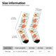 thumbnail image 2 of Fotbe Peach Calcetas Largas con Estampado para Hombre y Mujer – Calcetas de Compresión Transpirables y Elásticas, Viajar y Uso Diario Talla 5-11, 2 of 6