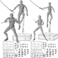 thumbnail image 2 of 4 Sets Drawing Action Figures Body Artists PVC Figure Drawing Models, 2 of 5