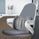 thumbnail image 4 of Cojín de soporte lumbar para coche con espuma viscoelástica | La almohada ergonómica del respaldo alivia la fatiga al conducir, apoya la columna vertebral | Funda transpirable, 16"x12"x4" | Gris,, 4 of 8