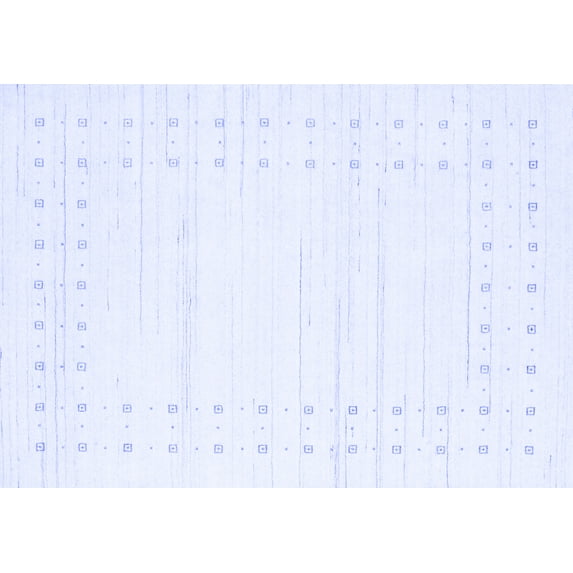 Ahgly Company Machine Washable Indoor Rectangle Solid Blue Modern Area Rugs, 2' x 4'