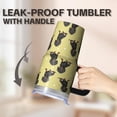 thumbnail image 5 of 20OZ Cute Dog Tumbler with Handle Straw and Lid Paw Print Travel Coffee Cup Great Holiday Birthday Presents for Women Friends Durable Insulated and Perfect for Home Office and Travel, 5 of 6