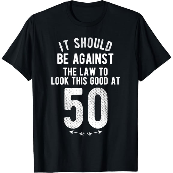 Funny 50th Birthday Gag Gift Idea 50 Year Old Joke Saying T-Shirt