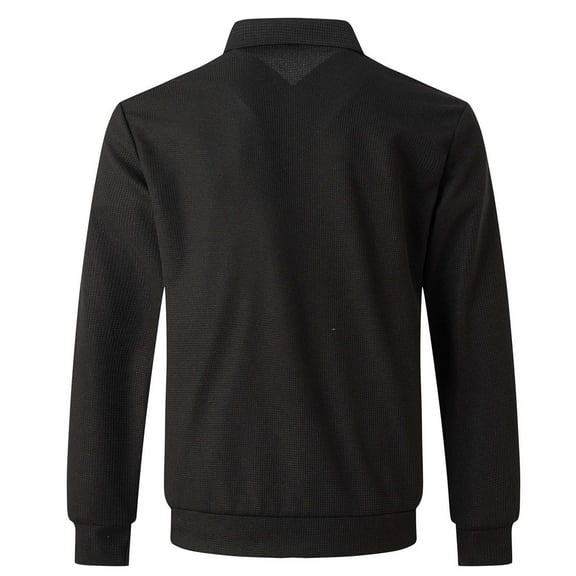 Dpytoraw Spring And Autumn Youth Zipper Pocket Flip Slim Fit Cardigan Men's Jacket