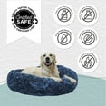 thumbnail image 6 of Best Friends by Sheri Original Calming Donut Dog and Cat Bed, Lux Faux Fur, Navy Blue, Large (36x36"), 6 of 8