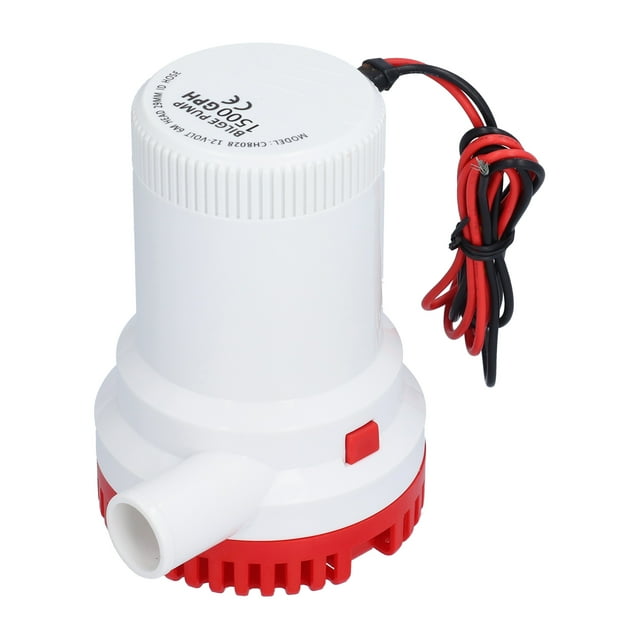 Bombas de achique Bomba de agua de achique sumergible multifuncional de bajo ruido para estanques de embarcaciones CC 12 V 1500 GPH