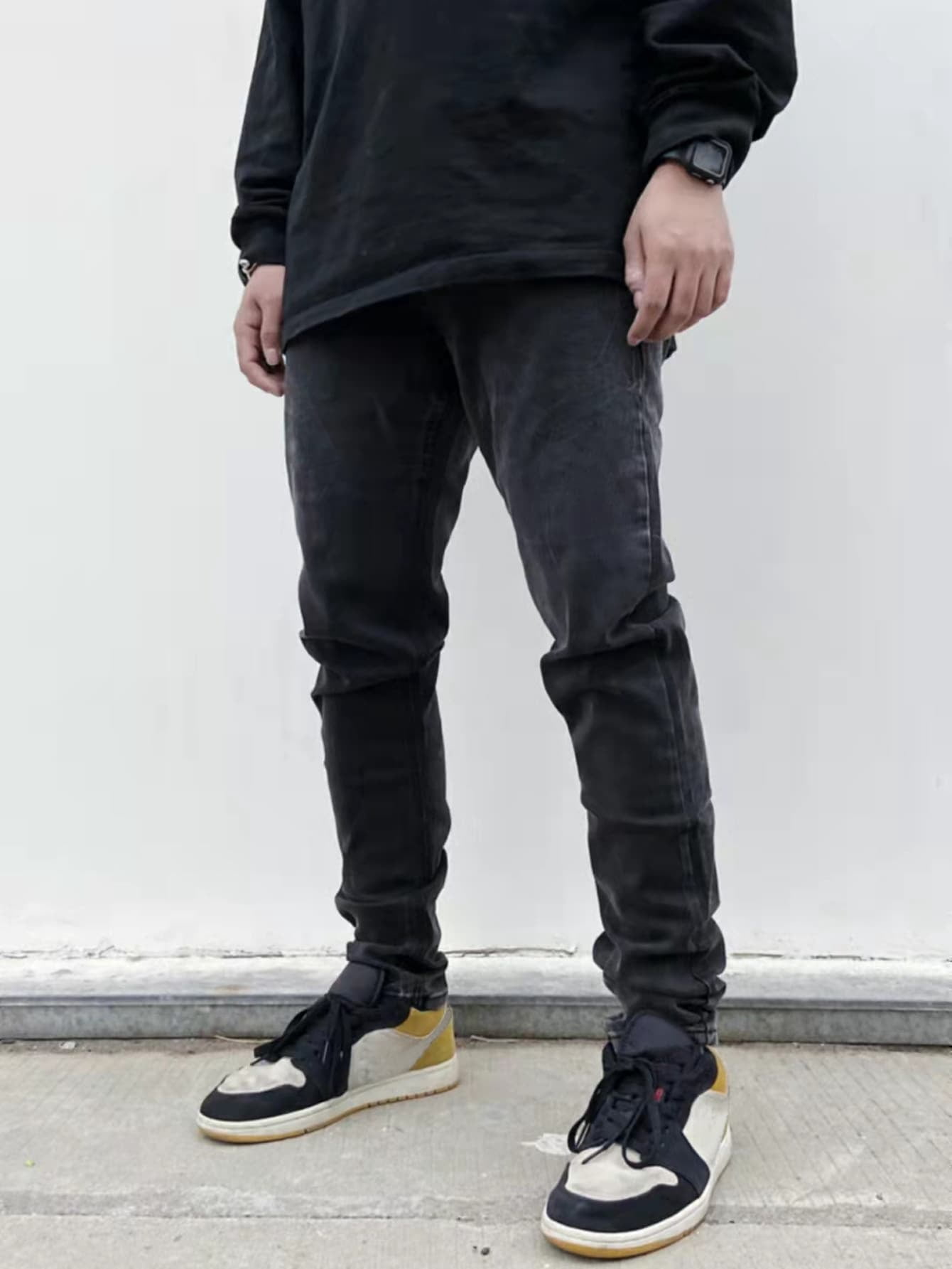 Men Solid Tapered Jeans - Walmart.com