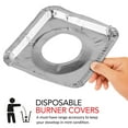 Stock Your Home Heat Resistant Aluminium Gas Burner Covers (100 Pack