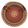thumbnail image 2 of Colonial Mills Set of 4 Red, Brown and Blue Braided Chair Pad 15", 2 of 2