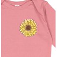 thumbnail image 4 of Inktastic Pocket Full of Sunshine Sunflower Boys or Girls Long Sleeve Baby Bodysuit, 4 of 5