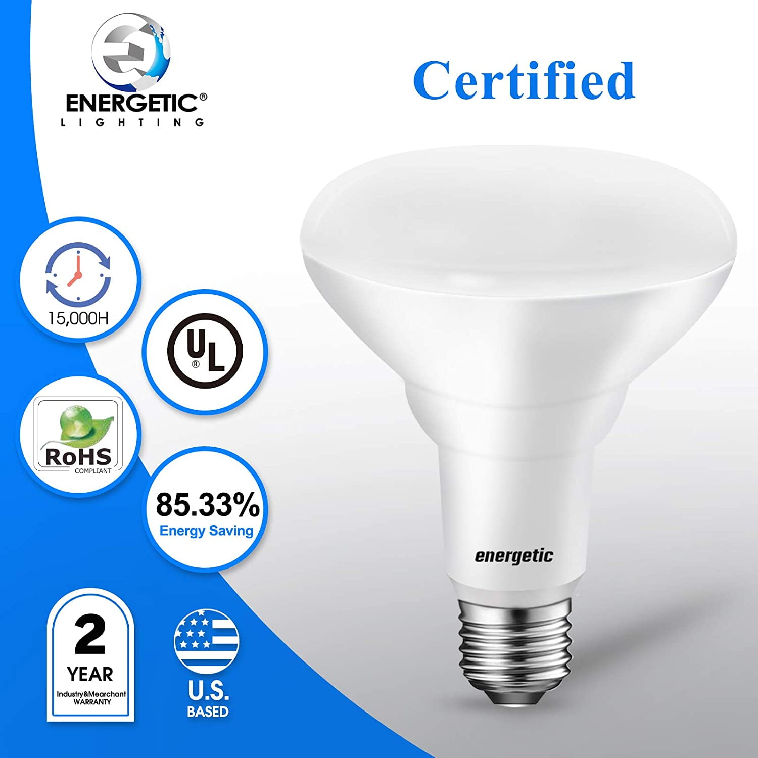 Dimmable Ceiling Flood Light Bulb for Cans 11W=75W UL Listed 6-Pack BR30 LED Recessed Light Bulb 2700K Soft White 900LM CRI85+ 