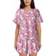 thumbnail image 1 of Fotbe Cute Rabbit Conjunto de Pijama Estampado para Mujer, 2 Piezas, Ropa de Dormir con Camiseta de Manga Corta y Shorts Suaves-3X-Large, 1 of 6