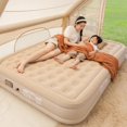 thumbnail image 2 of AWCBBT Colchon Inflables Matrimonial, Colch&oacute;n de Cama de Aire Suave con 2 Almohadas Hinchables, Incluye Bomba El&eacute;ctrica y Bolsa de Transporte Port&aacute;til, Cama Inflables, 2 of 7