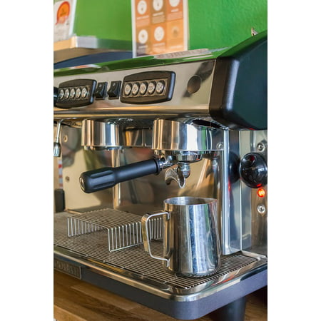Canvas Print Can Cafe Cappuccino Coffee Espresso Machine Drink Stretched Canvas 10 x (Best Multi Drinks Machine)