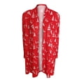 thumbnail image 3 of Uhndy 2022 Jackets for Women, Autumn And Winter Women Christmas Printed Coat Loose Long Sleeve Cardigan Coat Tops Winter Coats Christmas Gifts for Women, 3 of 4