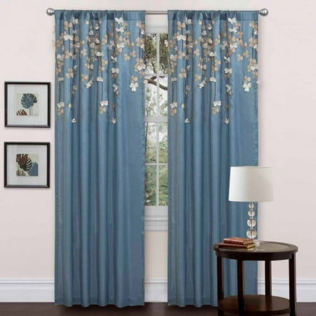 Flower Drops Single Window Curtain (Best Drop Cloths For Curtains)