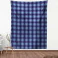 thumbnail image 4 of Ambesonne Plaid Fabric by the Yard Upholstery, Contemporary Diagonal Tartan, 3 Yards, Seafoam Dark Indigo, 4 of 5